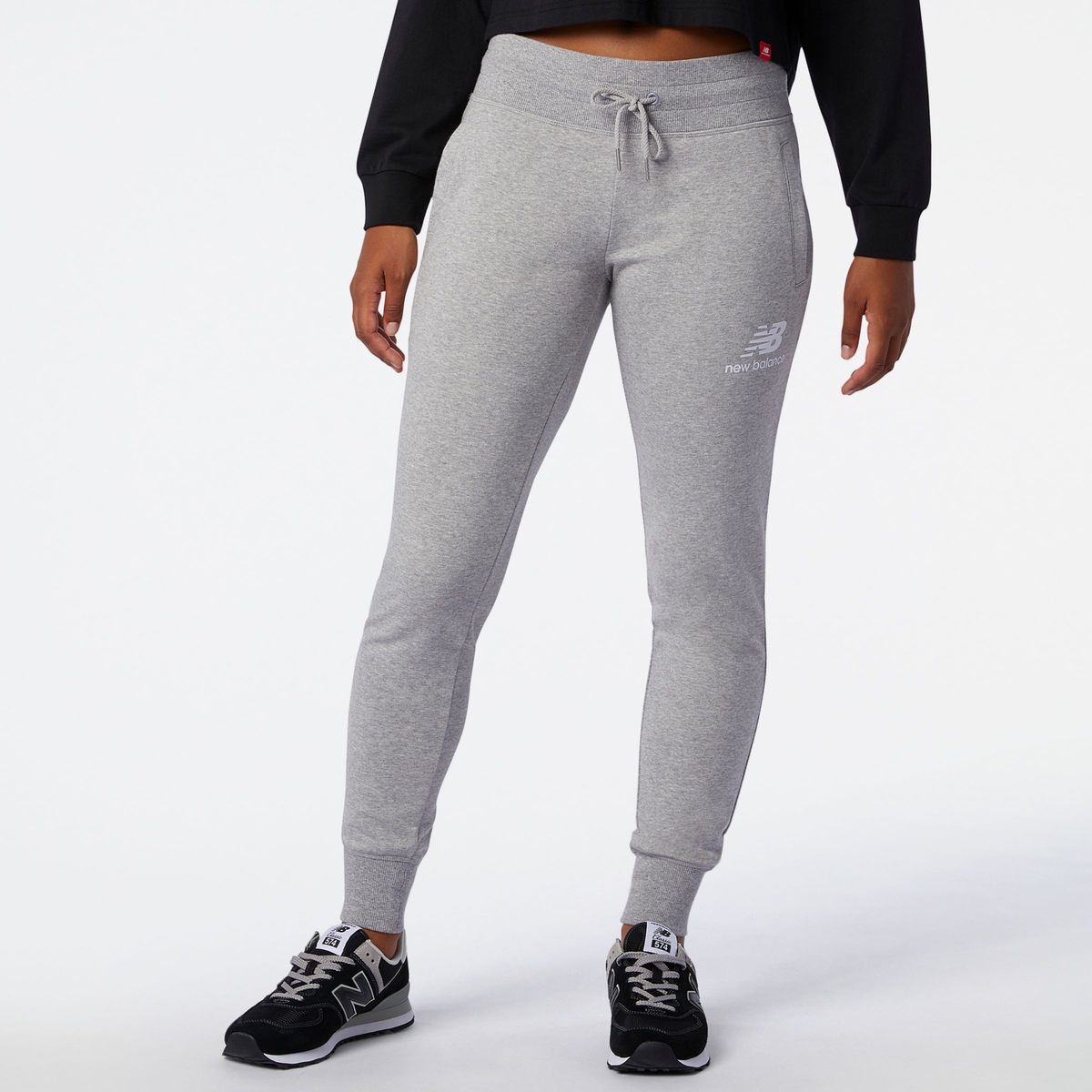 Buy New Balance Women's Essentials French Terry Sweatpants Blue in KSA -SSS